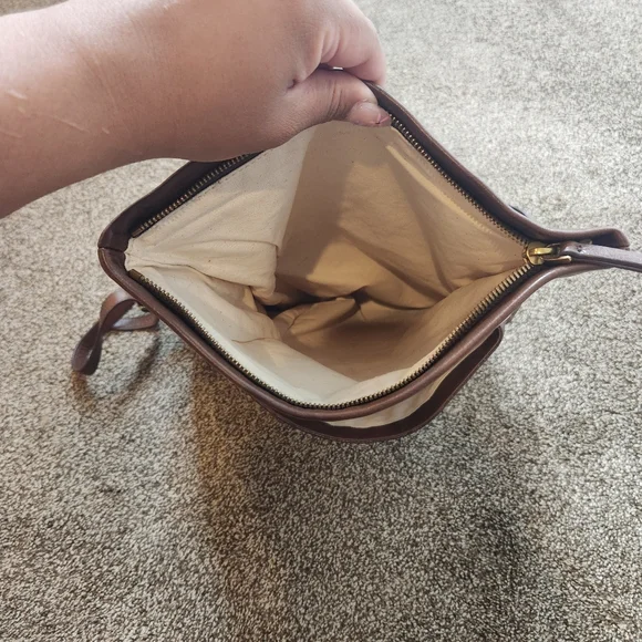 Margot Zoey Leather Backpack in Chocolate - Picture 10 of 10